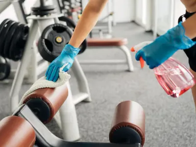 Fitnessbereich-Reinigung