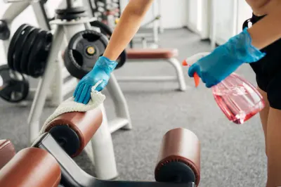 Fitnessbereich-Reinigung